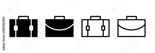 Briefcase icon vector illustration. suitcase sign and symbol. luggage symbol.