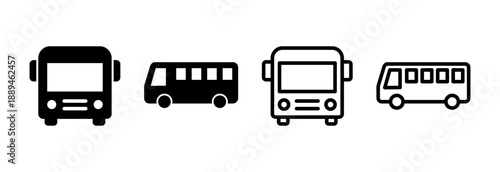 Bus icon vector illustration. bus sign and symbol. transport symbol