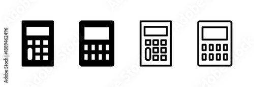 Calculator icon vector illustration. Accounting calculator sign and symbol.