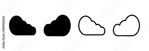 Cloud icon vector illustration. cloud sign and symbol
