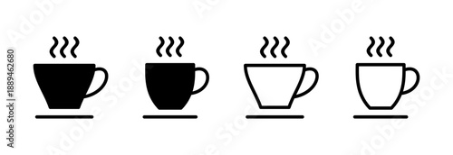 coffee cup icon vector illustration. cup a coffee sign and symbol