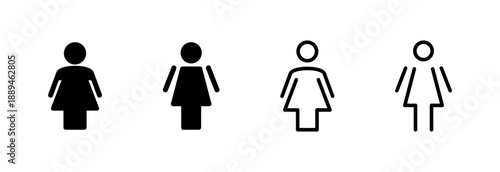 Female icon vector illustration. woman sign and symbol