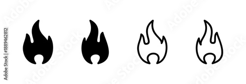 Fire icon vector illustration. fire sign and symbol
