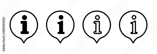 Information sign icon vector illustration. about us sign and symbol. question mark icon