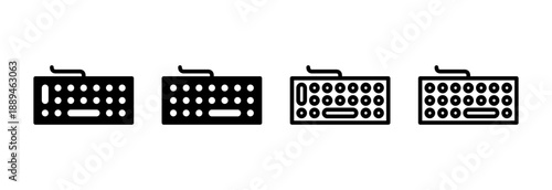 Keyboard icon vector illustration. keyboard sign and symbol