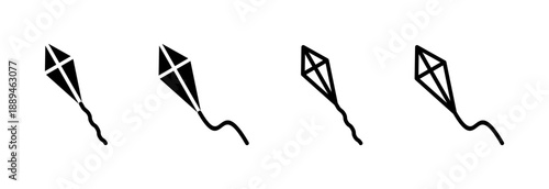Kite icon vector illustration. kite sign and symbol