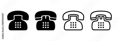 Telephone icon vector illustration. phone sign and symbol