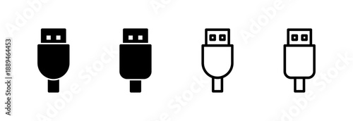 Usb icon vector illustration. Flash disk sign and symbol. flash drive sign.