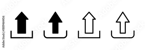 Upload icon vector illustration. load data sign and symbol