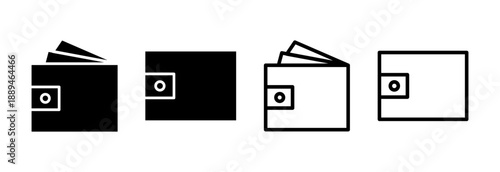 Wallet icon vector illustration. wallet sign and symbol