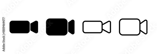 Video icon vector illustration. video camera sign and symbol. movie sign. cinema