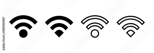 Wifi icon vector illustration. signal sign and symbol. Wireless  icon