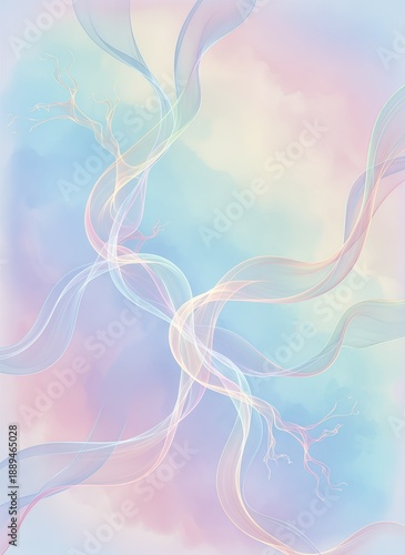 Soft Pastel Abstract Flow Background