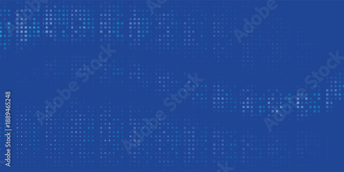 Abstract Dotted Blue Tech Finance Fintech Background Abstract Pixel Pattern.