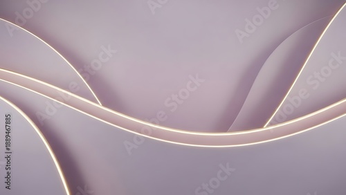 Serene curves and subtle illumination create a minimalist aesthetic