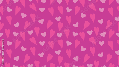 pink hearts background. hand drawn seamless pattern wallpaper and banner decoration