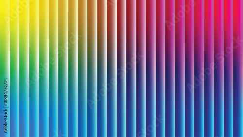 Vibrant rainbow gradient wave abstract background vector illustration