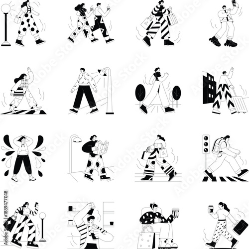 Collection of Hand Drawn Wellness Illustrations 
