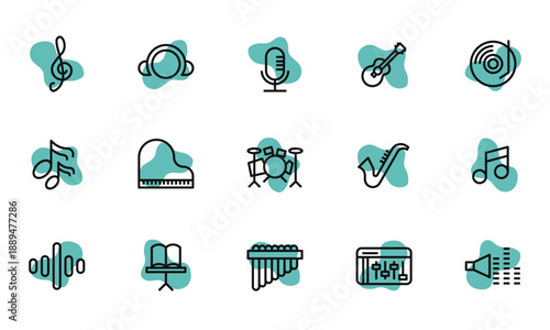 music icon set