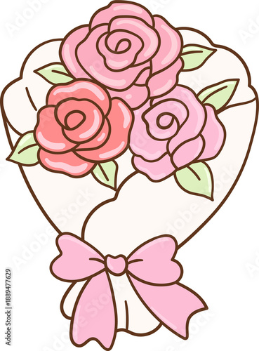 Wallpaper Mural Cute rose flower  Valentines day Classroom decor Torontodigital.ca