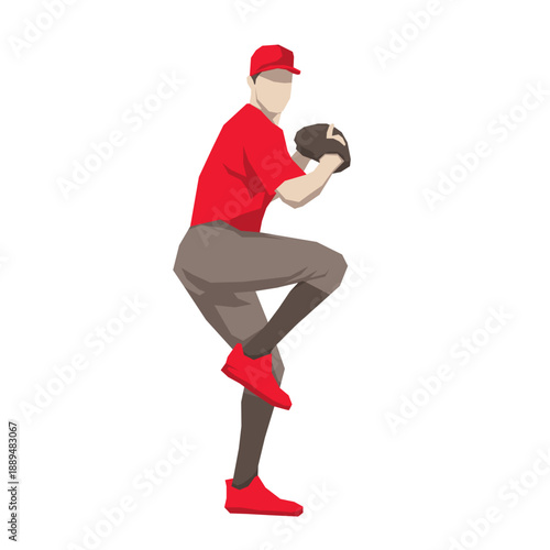 baseball players pose or movement when playing