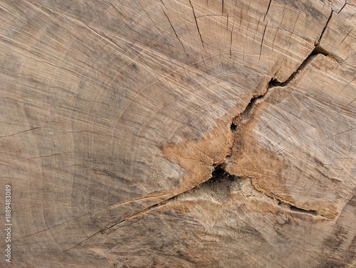 Closeup of a cracked wood surface wooden background