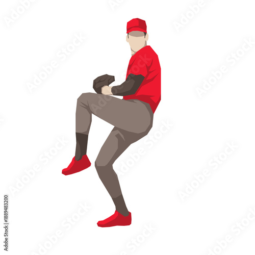 baseball players pose or movement when playing