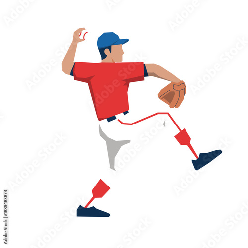 baseball players pose or movement when playing