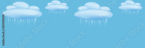 Cloud and rain, rainy season, weather nature background, Flood natural disaster, vector illustration. EPS10
