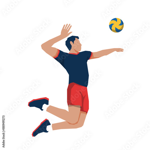 volleyball players pose or movement when play volleyball