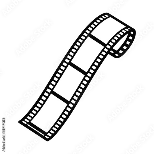 Film Strip Icon Illustration