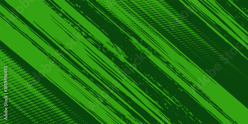 Modern green sporty background template vector with shiny lines and lights. futuristic