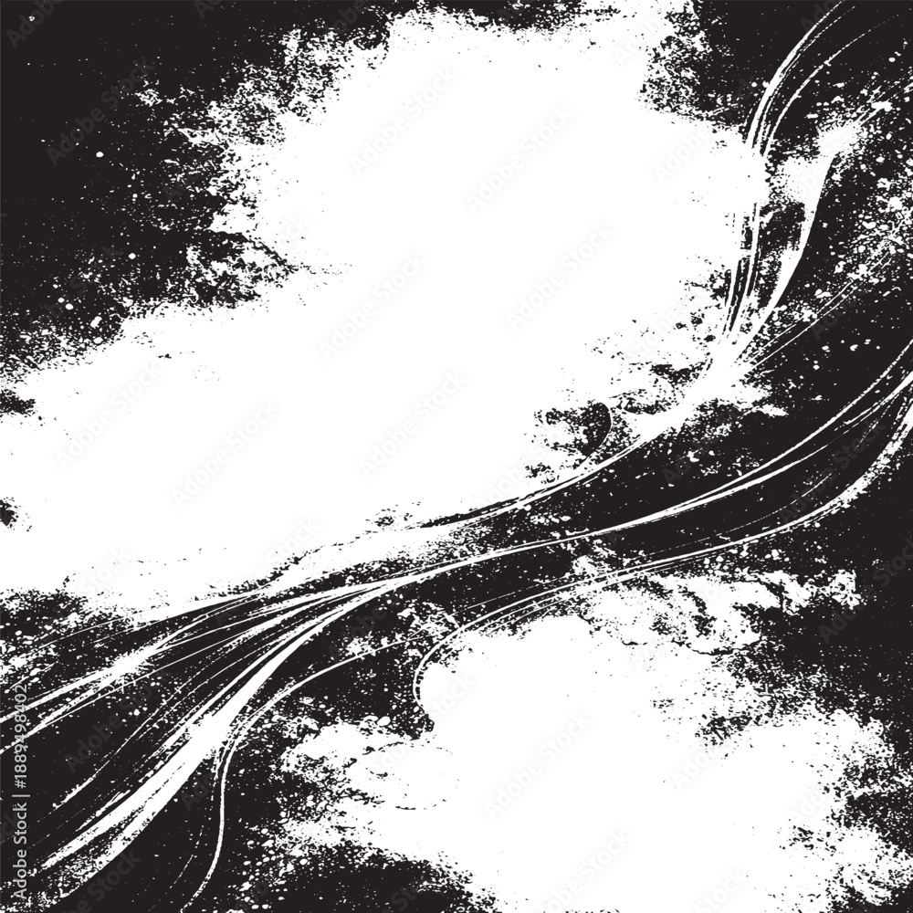 custom made wallpaper toronto digitalAbstract Black and White Ink Flow Background with Grunge Texture and Dynamic Motion