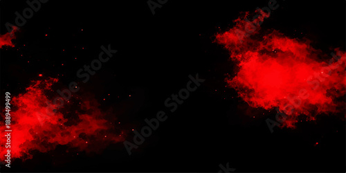 An abstract inferno of red and orange flames creates a hot energy explosion with smoke and burning fireballs against a black motion texture background