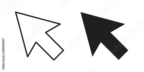 Mouse icon, line symbols on white background. EPS10