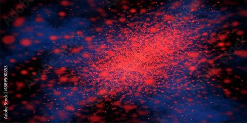 A dark grunge art texture features an abstract red and black background with a burning flame design and a glowing orange heat motion that suggests a hot explosion in space