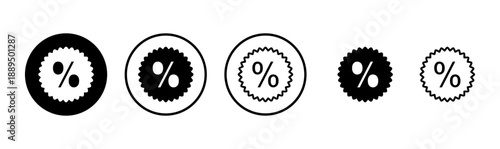 Discount icon logo design. Discount tag sign and symbol