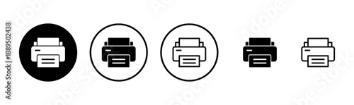 Print icon logo design. printer sign and symbol