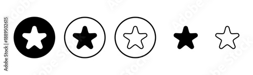 Star icon logo design. rating sign and symbol. favourite star icon