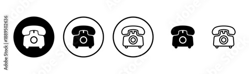 Telephone icon logo design. phone sign and symbol