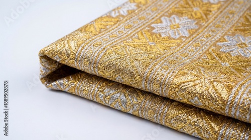 close up songket sampin white background