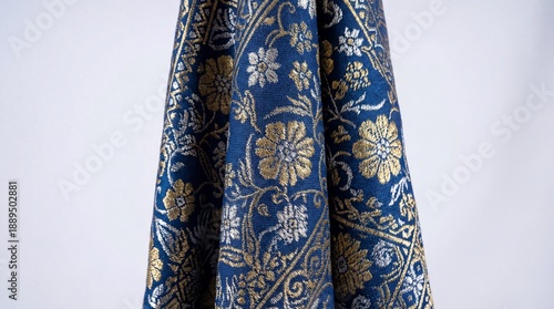 close up songket sampin white background