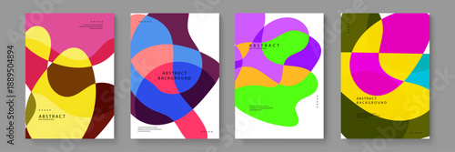 Professional organic fluid backgrounds suitable for modern art exhibition posters and creative publication covers