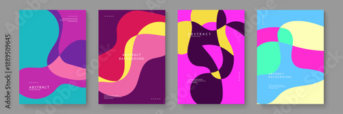 Professional poster templates showcasing elegant wave patterns and deep color contrasts for sophisticated visual communication