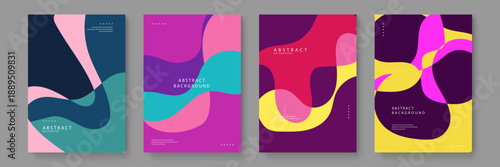 Premium artistic posters with deep jewel tones and flowing organic transitions for high-end marketing materials