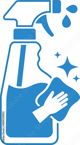 Cleaning Spray Bottle Icon