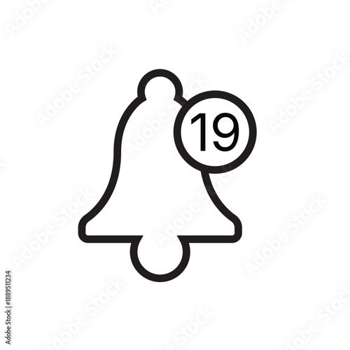 Notification Bell Alert Outline Icon