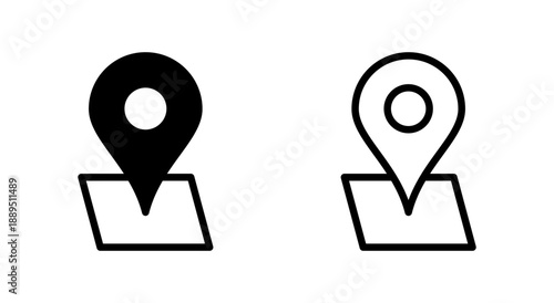 Address icon symbol for apps and websites. home location sign and symbol. pinpoint