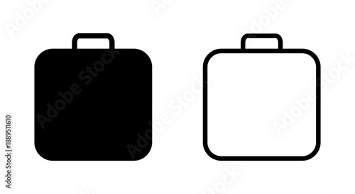 Briefcase icon symbol for apps and websites. suitcase sign and symbol. luggage symbol.