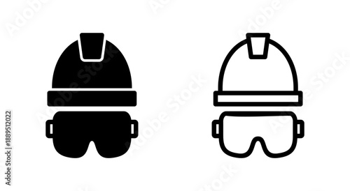 Helmet icon symbol for apps and websites. Motorcycle helmet sign and symbol. Construction helmet icon. Safety helmet